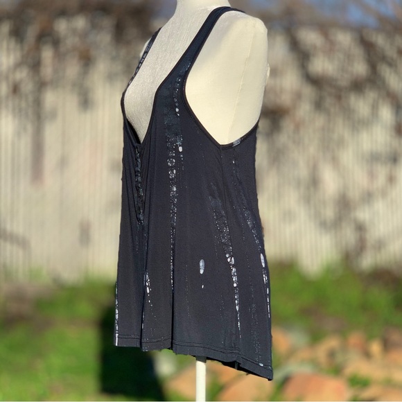 Patterson J. Kincaid Back Zip Blue Tank Top ~ Women’s Medium - Picture 4 of 5